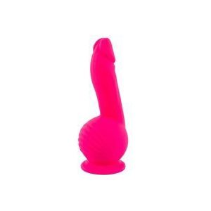 Sweet Smile Power Vibrator Dildo met Dual Motor - Zacht Penis Ontwerp voor Handsfree Gebruik - Strap On Compatibel met 2 Krachtige Motoren en 10 Vibratiestanden 19 cm