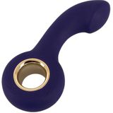 Sweet Smile Vibrerende G-spot en Prostaat Vibrator - Perfect Gebogen en Licht Flexibel - Solide Ring Handvat met 12 Vibratiestanden en USB Oplaadbaar 14 cm