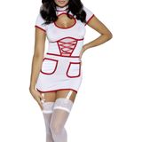 Cottelli Costumes - Sexy Verpleegster Jurkje - Wit