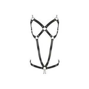 Leder-Harness mit Metallketten im Schritt