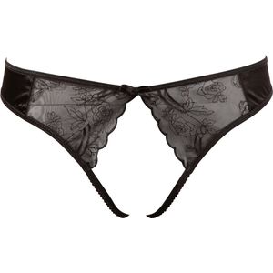 Cottelli Collection Plus – verleidelijke prikkelbare kleding voor dames, erotische, licht gevoerde beugelhefboom, lingerie met zijbeugels voor de verleiding van de partner, zwart