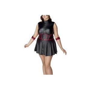 Kleid im Mattlook mit Armfesseln