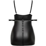 Boeiende Curvy Wetlook Mini Jurk Maat 2XL