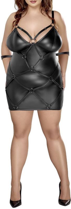Bondage Minikleid im edlen Mattlook