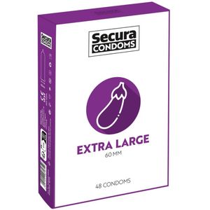 Secura Aubergine - extra groot condoom - 60mm (48 st.)