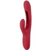 Sweet Smile Rabbit Vibrator met Tong Functie - Speciale Knop Tong in Schacht met Ritmische Impulsen voor Vagina en Gspot - 7 Standen per Stimulatie Schacht 25 cm