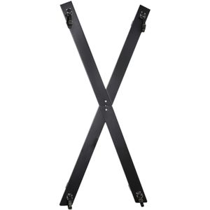 ZADO - Zwarte muur-kruis bondageset