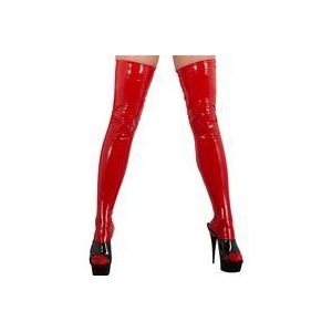The Latex Collection Latex kousen, rood, maat L/XL