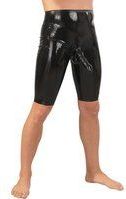Radlerhose aus Latex mit Hülle für Penis und Hoden
