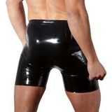 Late X latex broek voor heren, zwart, M