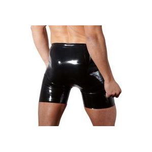 Late X latex broek voor heren, zwart, M