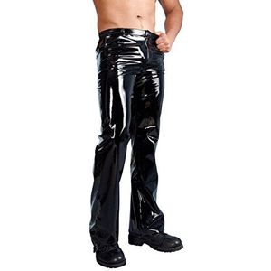 Black Level Heren vinyl broek, groot