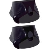 Slip aus Latex mit aufpumpbarem Anal-Plug