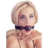 Bad Kitty – Ball Gag Knevel Voor de Luidruchtige Onderdaan Geperforeerd met Riem - Zwart