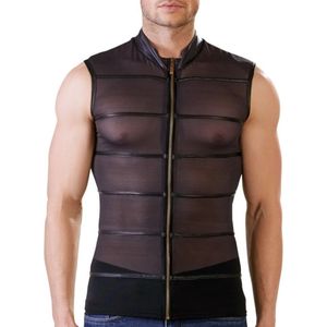 Doorschijnend Shirt Met Wetlook Strepen