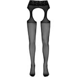 Straps-Strumpfhose Ouvert mit Cut-Outs aus Spitze