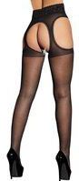 Straps-Strumpfhose Ouvert mit Cut-Outs aus Spitze