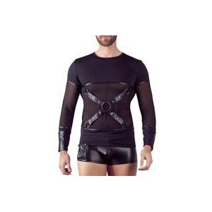 Shirt mit abknöpfbarem Brustharness