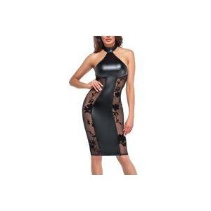 you2toys Dames Erotisch Ondergoed Leer Latex Ondergoed Dames Jurk Knie-Opvallend M