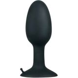 You2Toys – Siliconen Buttplug met Interne Kogel Voor Extra Stimulatie en Verzadiging Maat S – Zwart