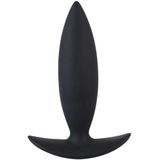 You2toys - Booty Beau Siliconen Buttplug met Ovale Vorm en Ovale Stop Voor Discreet Gebruik – Medium 11 cm cm – Zwart