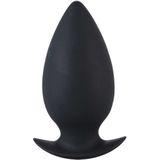 You2toys - Booty Beau Siliconen Buttplug met Ovale Vorm en Ovale Stop Voor Discreet Gebruik – Medium 11 cm cm – Zwart