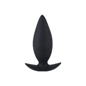 You2toys - Booty Beau Siliconen Buttplug met Ovale Vorm en Ovale Stop Voor Discreet Gebruik – Medium 11 cm cm – Zwart