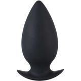 You2toys - Booty Beau Siliconen Buttplug met Ovale Vorm en Ovale Stop Voor Discreet Gebruik – Large 11 cm – Zwart