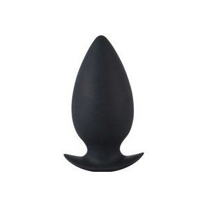 You2toys - Booty Beau Siliconen Buttplug met Ovale Vorm en Ovale Stop Voor Discreet Gebruik – Large 11 cm – Zwart