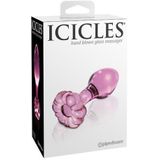 Roze glazen dildo Icicles No 48