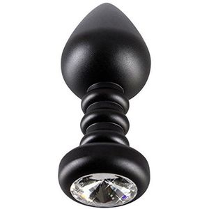 You2Toys Diamond Plug L - verleidelijke anale plug voor vrouw en man, butt plug voor intensieve stimulatie, zachte anale dildo met diamanten, zwart