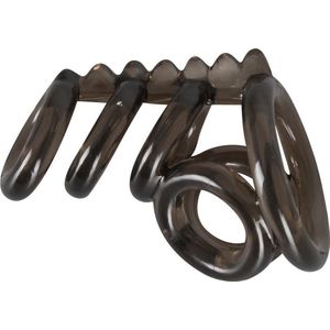 Penisring „Cockring“ mit Hodenring und gezacktem Verbindungssteg
