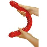 You2Toys – Thermoplast Ultra Dong Dubbele Dildo In Penis Vorm met Vol en Stevig Ontwerp – 43 cm – Zwart