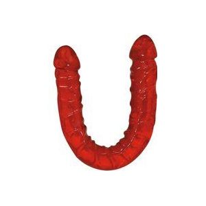 You2Toys – Thermoplast Ultra Dong Dubbele Dildo In Penis Vorm met Vol en Stevig Ontwerp – 43 cm �– Zwart