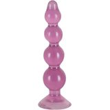 You2Toys – Kunststof Anal Beads met 4 Verdikte Kralen voor Anaal Plezier met Zuignap - Paars