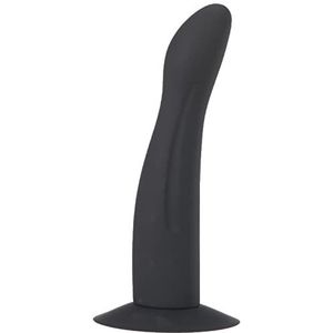 Black Velvets Plug - zachte siliconen dildo voor mannen, vrouwen en paren, stimulator voor vaginaal en anaal inbrengen, plug met prikkelende groeven voor intensieve stimulatie, zwart