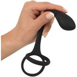 Penis- und Hodenring mit Analplug