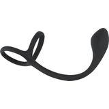 Penis- und Hodenring mit Analplug