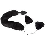Analplug mit Katzenschwanz plus Katzen-Haarreif