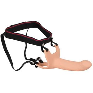Umschnalldildo „Silicone Strap-on“, mit Hodenring