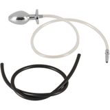 You2toys – Piss to Ass Penis Plug met Buis naar Holle Buttplug RVS – Zilver