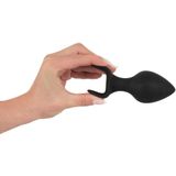 Black Velvet - silicone anaal plug set (3-delig) - zwart