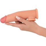 Zacht Kunsthuid Natuurlijke Penis Sleeve Verlenger met Balzak Gat voor Heerlijk Strak Gevoel 19 cm – beigeig