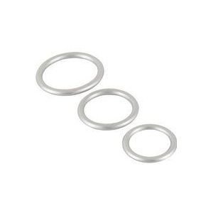 You2Toys Metalen Siliconen Pik Ring Se Zilver