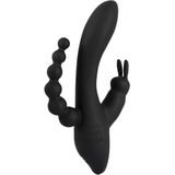 Vibrator Triple G-Spot | 7 Vibrationsmodi, mit Klitoris- und Anus-Stimulator Sweet Smile 1 St