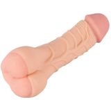 Nature Skin 2 In 1 Realistische Penis Sleeve met Vagina Masturbator