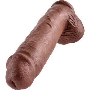 KC 11"" Cock with Balls Brown