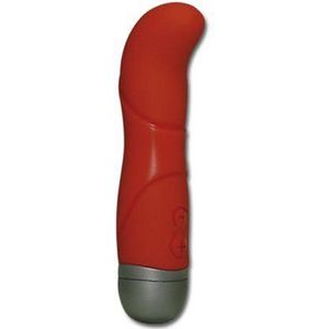 Orion 562947 Corsar Minivibe rood, kleine, rode siliconen vibrator met 3 trilstanden en 8 verschillende trilsnelheden