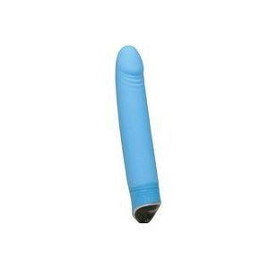 Sweet Smile – ‘Smile Happy’ Licht Gebogen Vibrator met Penis Vorm Voor Erotische Momenten - Blauw