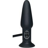 True Black Vibrating Anal Plug